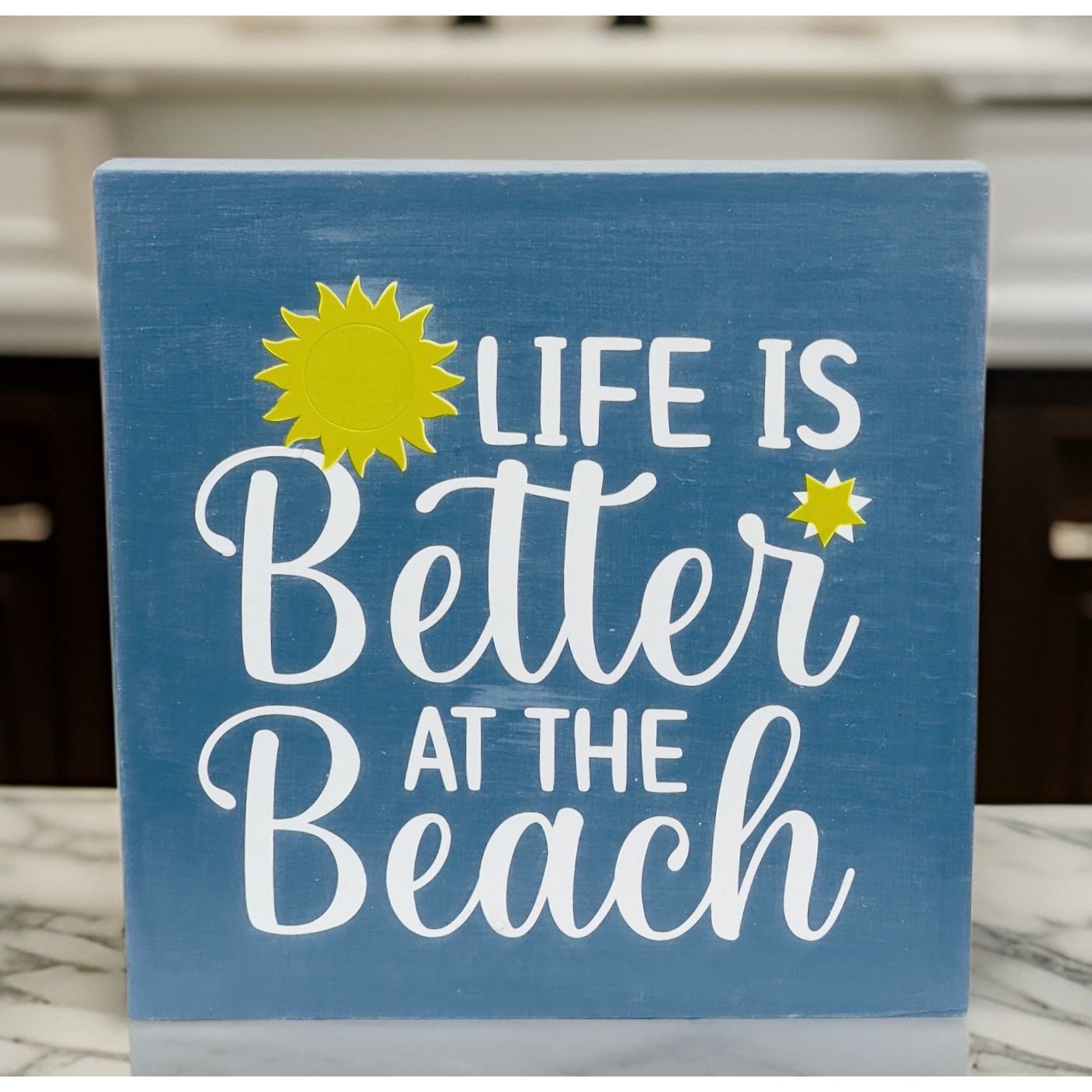 Small Wood Box Sign “Life Is Better At The Beach”