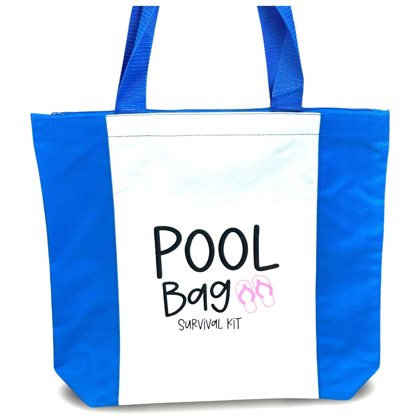 Deluxe Zip Tote Bag "Pool Bag Survival Kit"