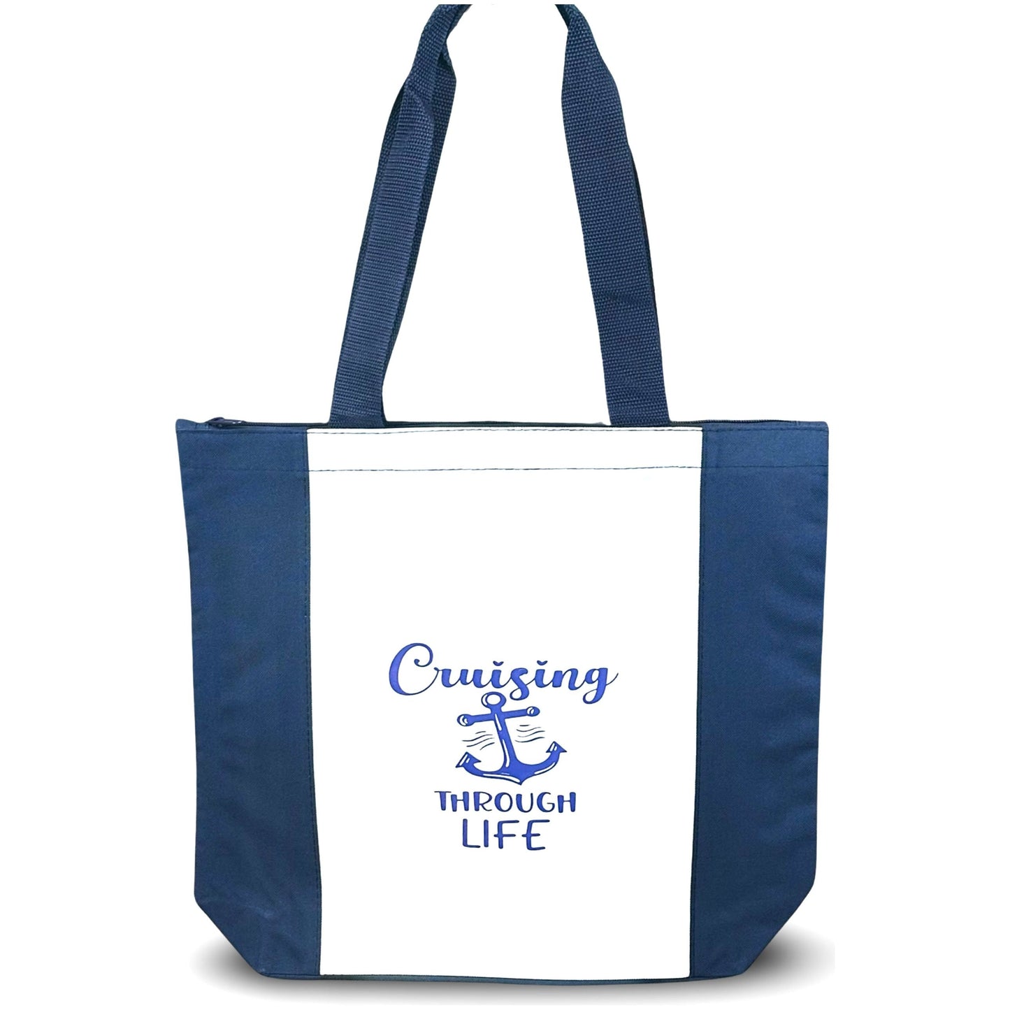 Deluxe Zip Tote Bag "Cruising Through Life"