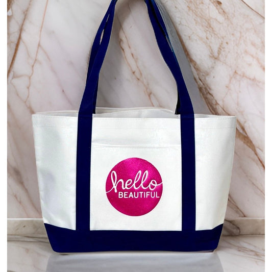 Large Tote Bag "Hello Beautiful"