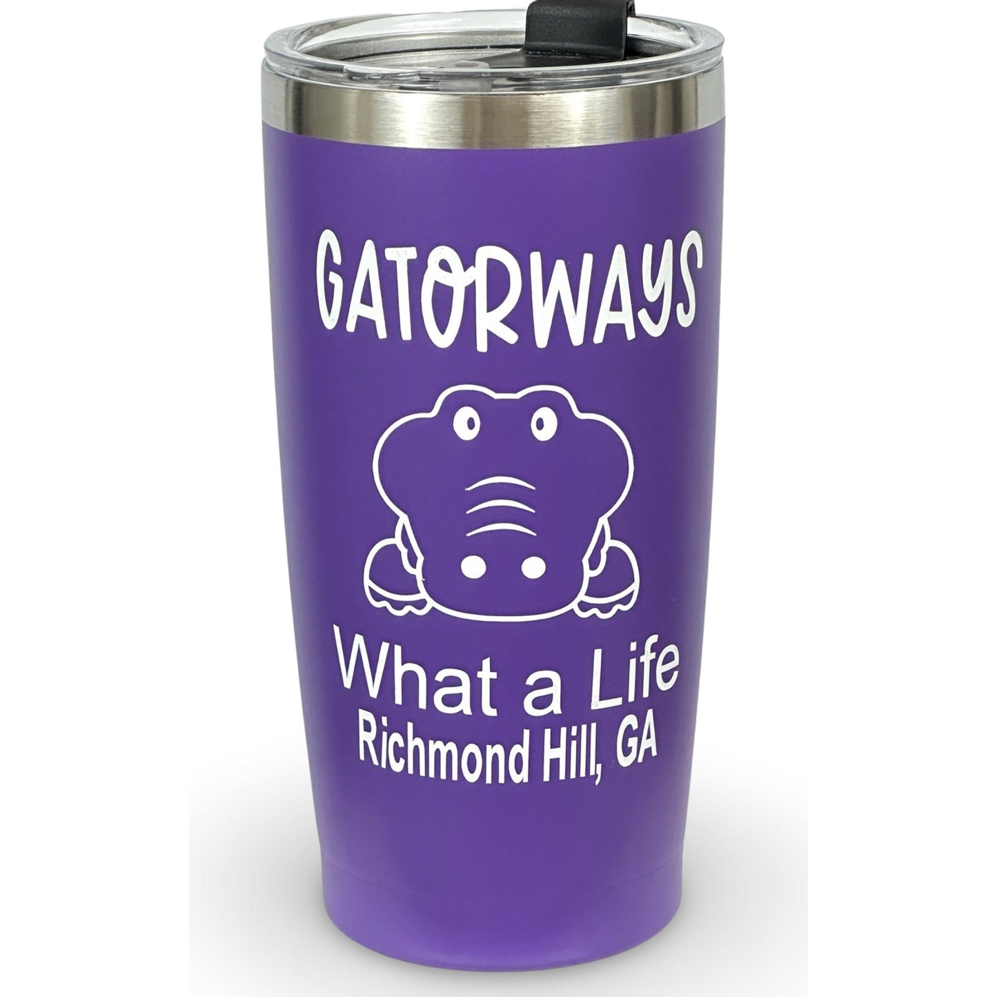 20oz Tumbler "Gatorways What A Life Richmond Hill, GA"