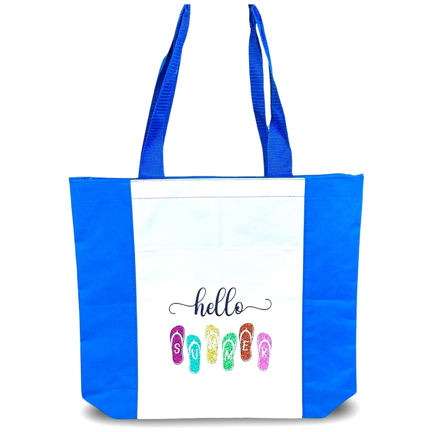 Deluxe Zip Tote Bag "Hello Summer"