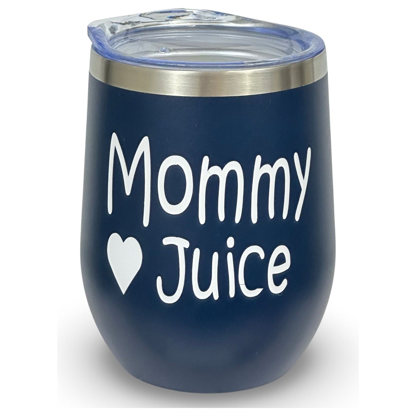 12oz Tumbler Navy Blue "Mommy Juice"