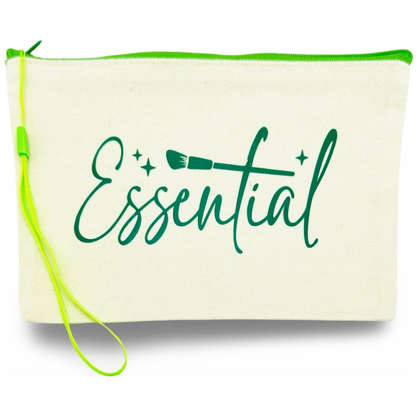 Canvas Zipper Wristlet Pouch “Essential”