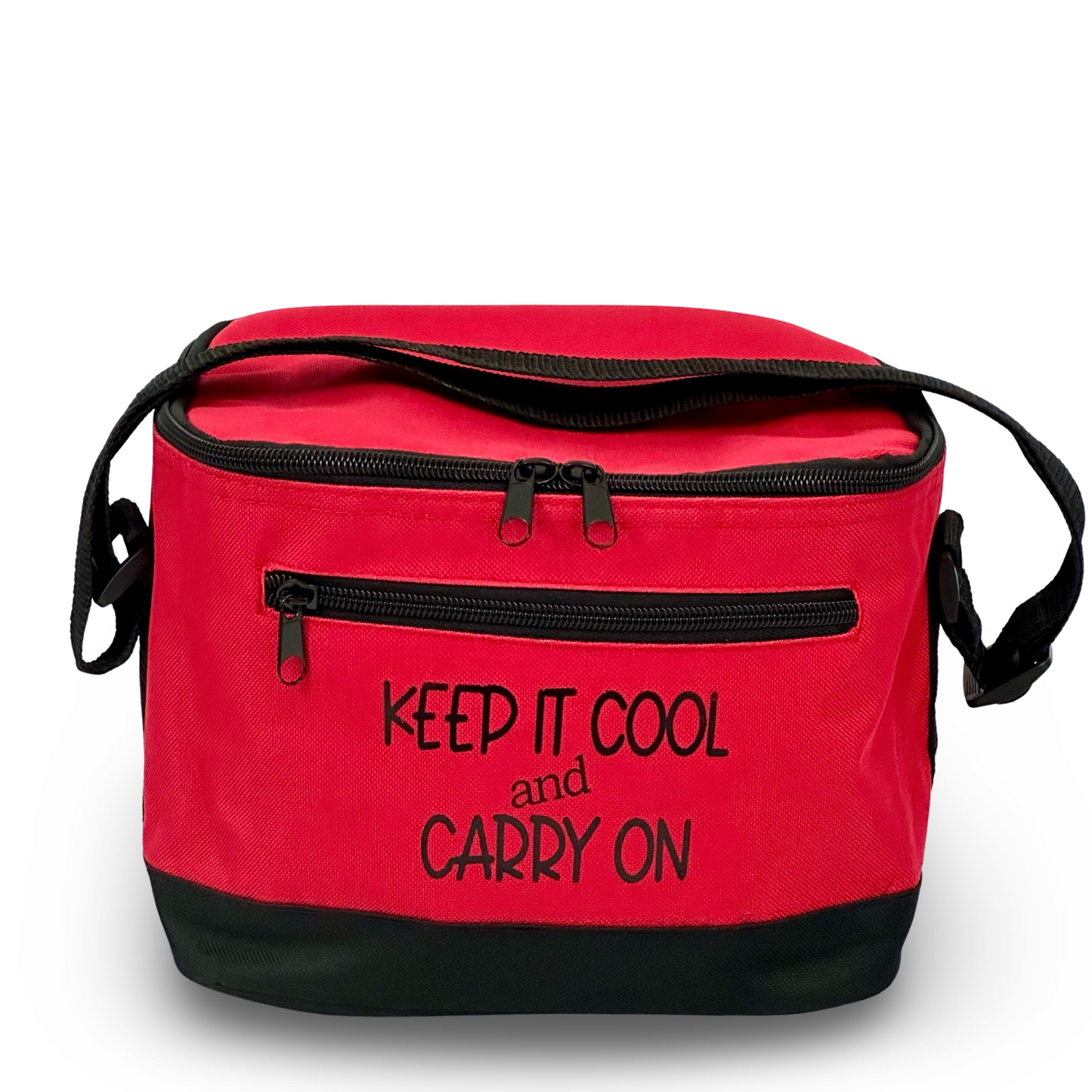 6-Pack Red Cooler “Keep it Cool and Carry On”