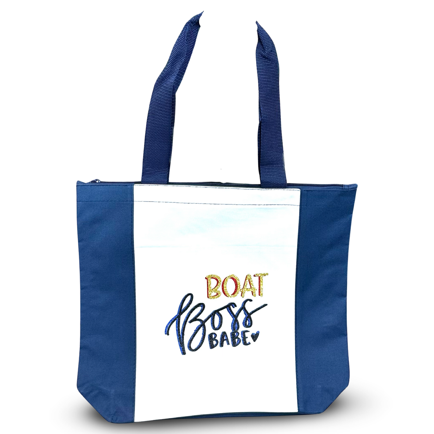 Deluxe Zip Tote Bag "Boat Boss Babe"