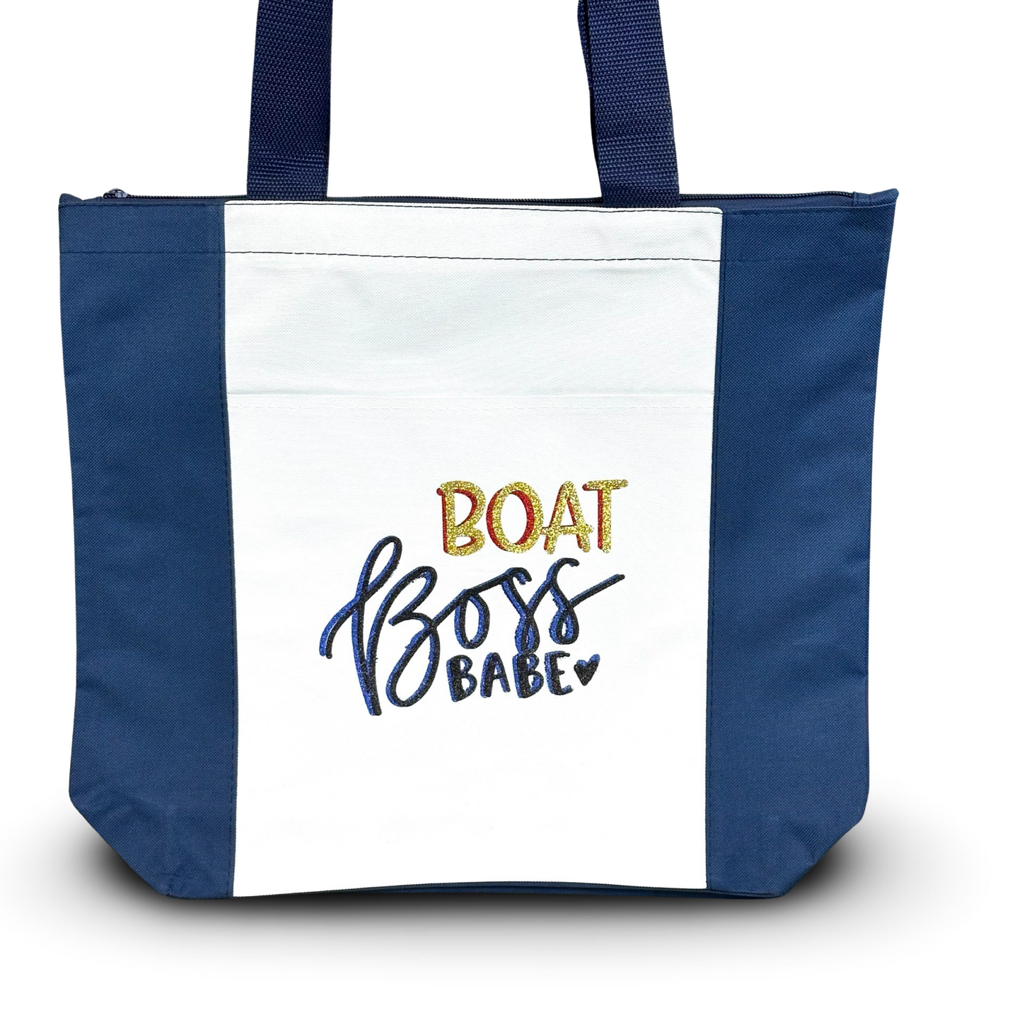 Deluxe Zip Tote Bag "Boat Boss Babe"