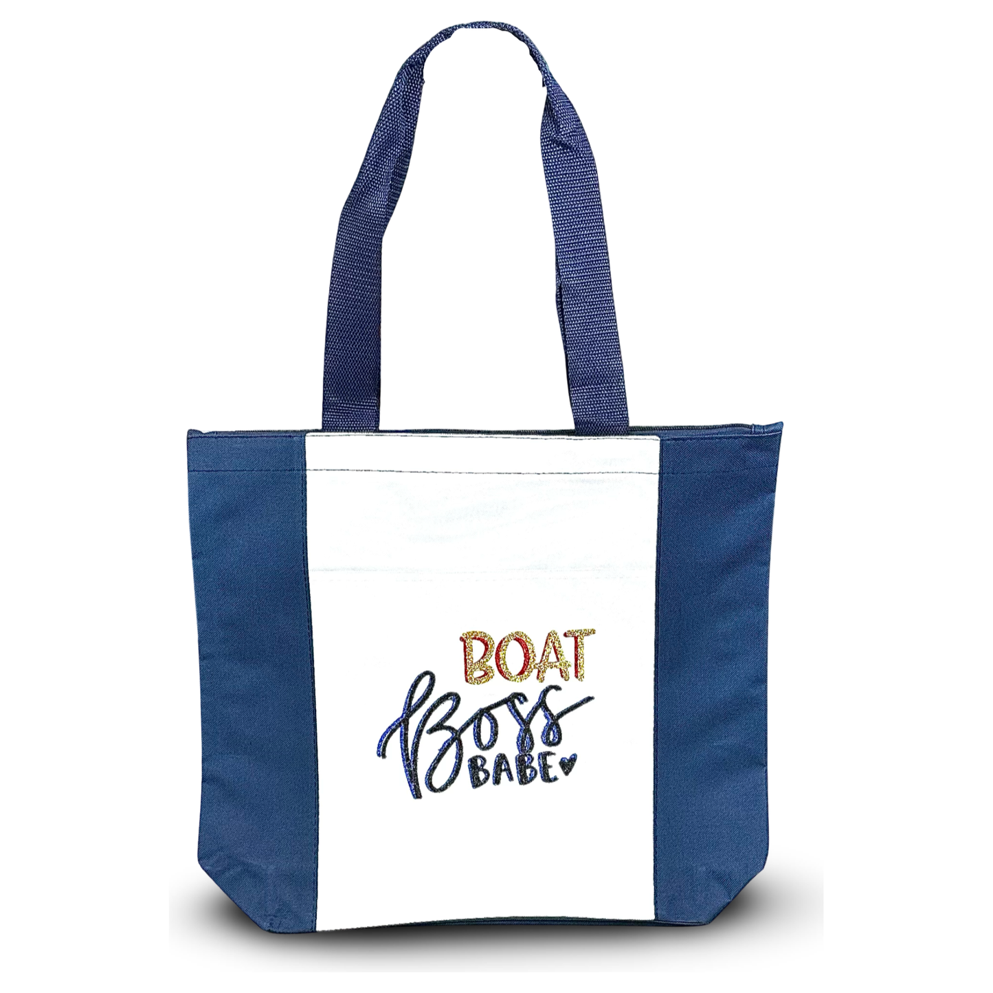 Deluxe Zip Tote Bag "Boat Boss Babe"